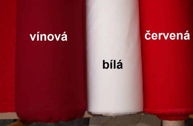 TEXTIL - metráž BA, 1.JAK. - vínová, š. 140cm